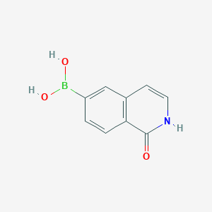 (1-Oxo-1,2-dihydroisoquinolin-6-yl)boronic acid chemical structure (CAS 376584-82-6)