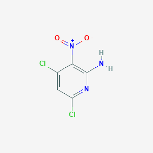 4,6-Dichloro-3-nitropyridin-2-amine chemical structure (CAS 37660-64-3)