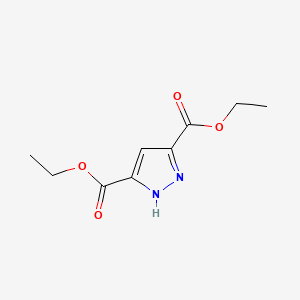 Diethyl 3,5-pyrazoledicarboxylate chemical structure (CAS 37687-24-4)