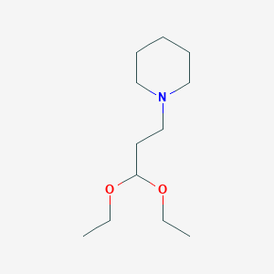1-(3,3-Diethoxypropyl)piperidine chemical structure (CAS 3770-69-2)