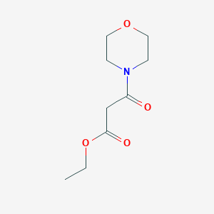 Ethyl 3-morpholino-3-oxopropanoate chemical structure (CAS 37714-64-0)