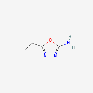 5-Ethyl-1,3,4-oxadiazol-2-amine chemical structure (CAS 3775-61-9)