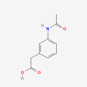 2-(3-Acetamidophenyl)acetic acid chemical structure (CAS 37777-54-1)