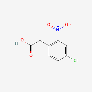 2-(4-Chloro-2-nitrophenyl)acetic acid chemical structure (CAS 37777-71-2)
