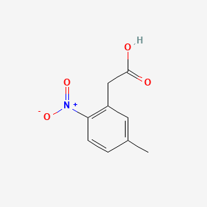 2-(5-Methyl-2-nitrophenyl)acetic acid chemical structure (CAS 37777-81-4)