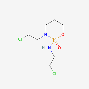 3-(2-Chloroethyl)-2-((2-chloroethyl)amino)-1,3,2-oxazaphosphinane 2-oxide chemical structure (CAS 3778-73-2)