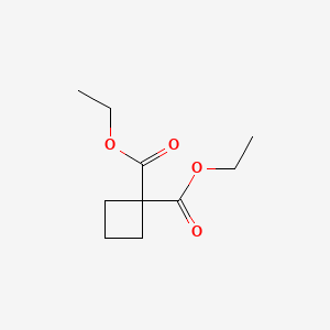 Diethyl cyclobutane-1,1-dicarboxylate chemical structure (CAS 3779-29-1)