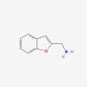 2-(Aminomethyl)benzofuran chemical structure (CAS 37798-05-3)
