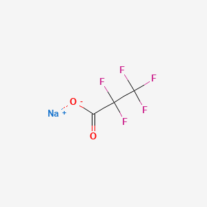 Sodium 2,2,3,3,3-pentafluoropropanoate chemical structure (CAS 378-77-8)