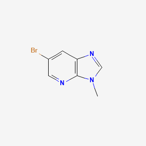 6-Bromo-3-methyl-3H-imidazo[4,5-b]pyridine chemical structure (CAS 37805-78-0)