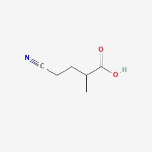 4-Cyano-2-methylbutanoic acid chemical structure (CAS 37810-29-0)