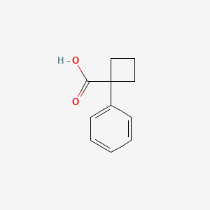 1-Phenylcyclobutanecarboxylic acid chemical structure (CAS 37828-19-6)