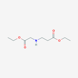 Ethyl 3-((2-ethoxy-2-oxoethyl)amino)propanoate chemical structure (CAS 3783-61-7)