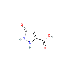 5-Oxo-2,5-dihydro-1H-pyrazole-3-carboxylic acid chemical structure (CAS 37832-55-6)