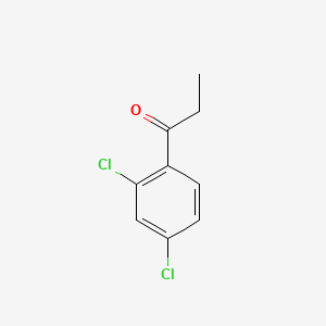 1-(2,4-Dichlorophenyl)propan-1-one chemical structure (CAS 37885-41-9)