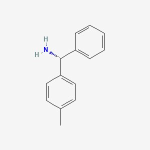 (R)-Phenyl(p-tolyl)methanamine chemical structure (CAS 3789-62-6)