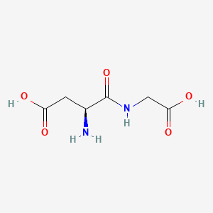 (S)-3-Amino-4-((carboxymethyl)amino)-4-oxobutanoic acid chemical structure (CAS 3790-51-0)