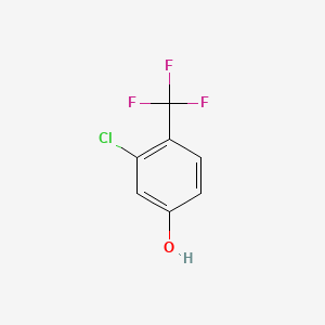 3-Chloro-4-trifluoromethylphenol chemical structure (CAS 37900-81-5)