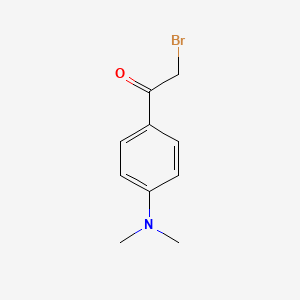 2-Bromo-1-(4-(dimethylamino)phenyl)ethanone chemical structure (CAS 37904-72-6)