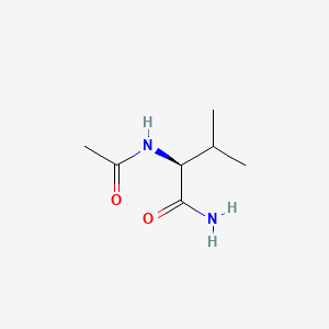 (S)-2-Acetamido-3-methylbutanamide chemical structure (CAS 37933-88-3)