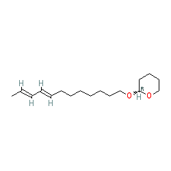 2-(((8E,10E)-Dodeca-8,10-dien-1-yl)oxy)tetrahydro-2H-pyran chemical structure (CAS 37935-49-2)