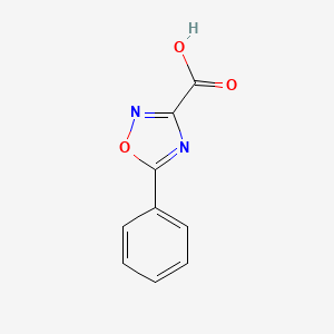5-Phenyl-1,2,4-oxadiazole-3-carboxylic acid chemical structure (CAS 37937-62-5)