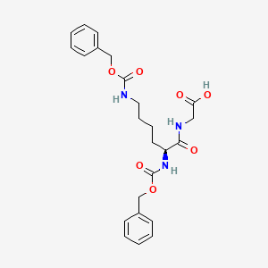 N2,N6-Bis((benzyloxy)carbonyl)-L-lysylglycine chemical structure (CAS 37941-54-1)