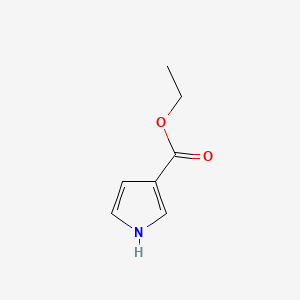 Ethyl 1H-pyrrole-3-carboxylate chemical structure (CAS 37964-17-3)