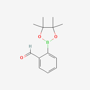 2-(4,4,5,5-Tetramethyl-1,3,2-dioxaborolan-2-yl)benzaldehyde chemical structure (CAS 380151-85-9)