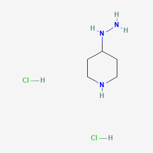 4-Hydrazinylpiperidine dihydrochloride chemical structure (CAS 380226-98-2)