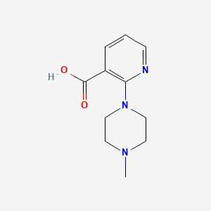 2-(4-Methylpiperazin-1-yl)nicotinic acid chemical structure (CAS 38029-97-9)