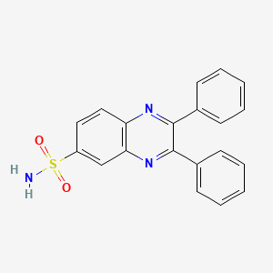 2,3-Diphenylquinoxaline-6-sulfonamide chemical structure (CAS 380347-87-5)
