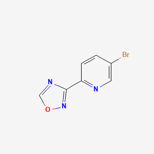 3-(5-Bromopyridin-2-yl)-1,2,4-oxadiazole chemical structure (CAS 380380-68-7)