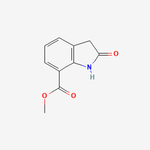 Methyl 2-oxoindoline-7-carboxylate chemical structure (CAS 380427-39-4)