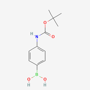 (4-Boc-Aminophenyl)boronic acid chemical structure (CAS 380430-49-9)