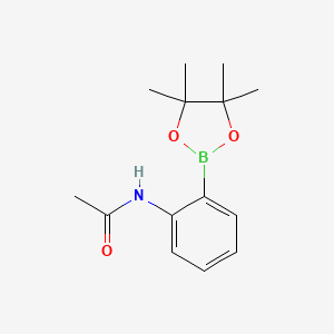 N-(2-(4,4,5,5-Tetramethyl-1,3,2-dioxaborolan-2-yl)phenyl)acetamide chemical structure (CAS 380430-61-5)