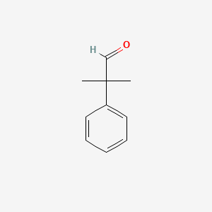 2-Methyl-2-phenylpropanal chemical structure (CAS 3805-10-5)