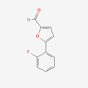 5-(2-Fluorophenyl)furan-2-carbaldehyde chemical structure (CAS 380566-25-6)