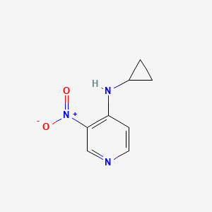 N-Cyclopropyl-3-nitropyridin-4-amine chemical structure (CAS 380605-28-7)