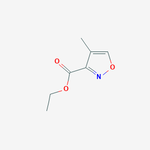 Ethyl 4-methylisoxazole-3-carboxylate chemical structure (CAS 38061-69-7)