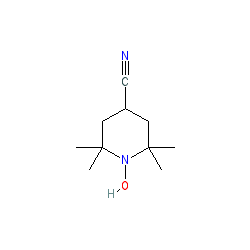 4-Cyano-2,2,6,6-tetramethylpiperidine-1-oxyl chemical structure (CAS 38078-71-6)