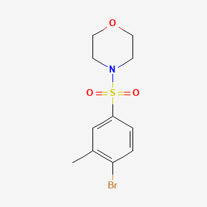 4-((4-Bromo-3-methylphenyl)sulfonyl)morpholine chemical structure (CAS 380846-85-5)