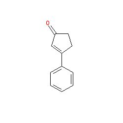 3-Phenylcyclopent-2-enone chemical structure (CAS 3810-26-2)