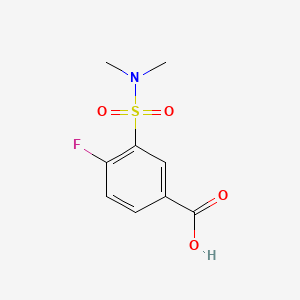 3-(Dimethylsulfamoyl)-4-fluorobenzoic acid chemical structure (CAS 381229-72-7)