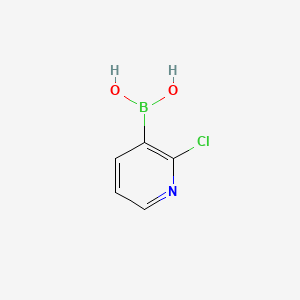(2-Chloropyridin-3-yl)boronic acid chemical structure (CAS 381248-04-0)