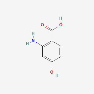 2-Amino-4-hydroxybenzoic acid chemical structure (CAS 38160-63-3)