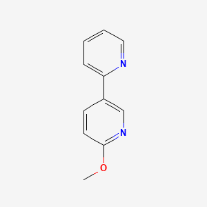 2-Methoxy-5-(pyridin-2-yl)pyridine chemical structure (CAS 381725-49-1)