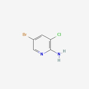 5-Bromo-3-chloropyridin-2-amine chemical structure (CAS 38185-55-6)