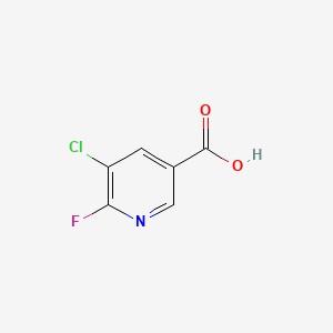 5-Chloro-6-fluoronicotinic acid chemical structure (CAS 38185-57-8)