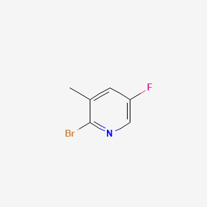 2-Bromo-5-fluoro-3-methylpyridine chemical structure (CAS 38186-85-5)